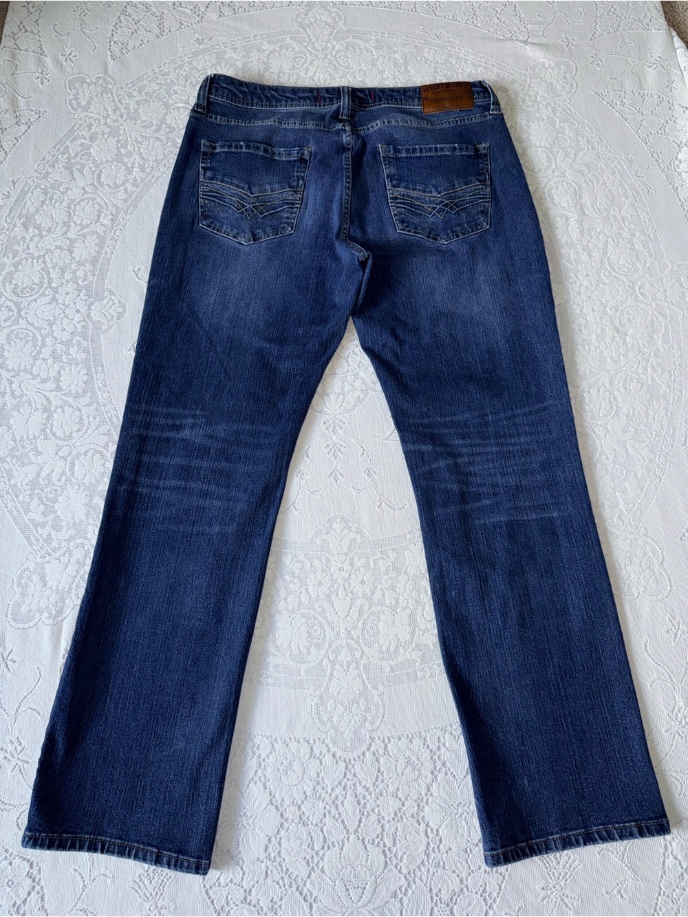Seven7 Premium Denim Co. Men's Straight Fit‎ Blue Jeans Wash W34